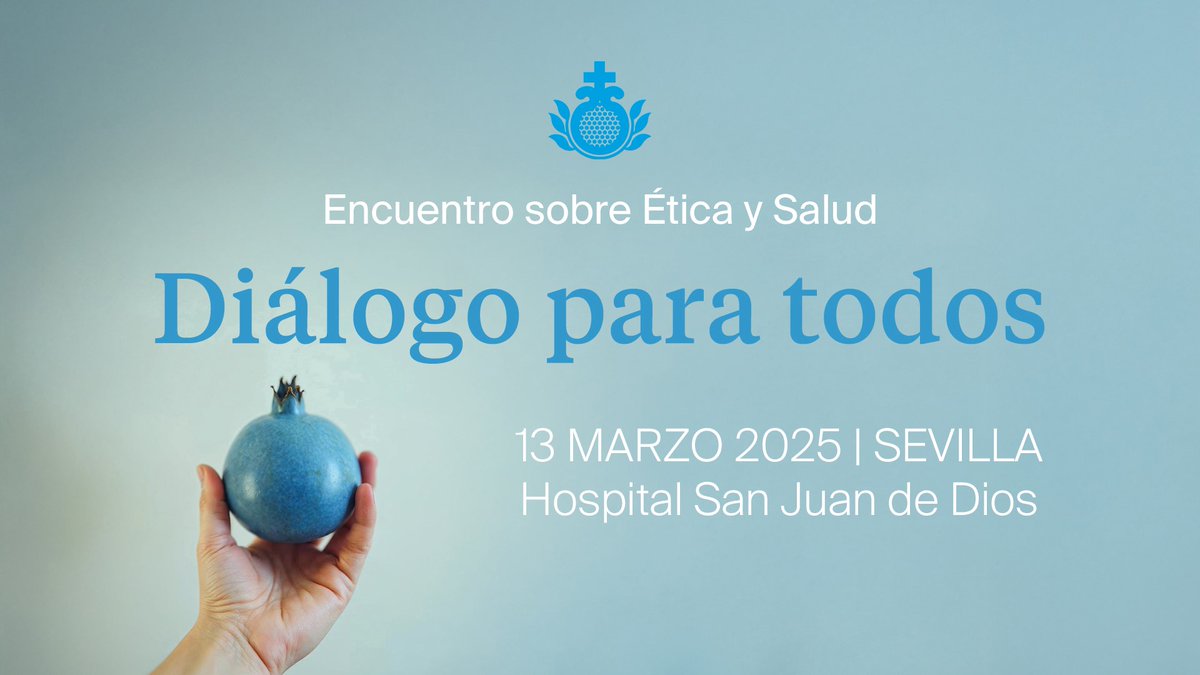 Hospital San Juan de Dios del Aljarafe (@hsjd_aljarafe) on Twitter photo 🗓️ El 13 de marzo el Comité de Ética Asistencial <a href="/OHSanJuandeDios/">San Juan de Dios España</a> en Andalucía organiza el Encuentro sobre #Ética y Salud "Diálogo para todos", con foco sobre #SaludMental, #FinaldelaVida, #SociedadPlural
¡Apúntate!➡️ encuentrobioeticasjd.com
#EticaySaludSJD 🗓️ El 13 de marzo el Comité de Ética Asistencial <a href="/OHSanJuandeDios/">San Juan de Dios España</a> en Andalucía organiza el Encuentro sobre #Ética y Salud "Diálogo para todos", con foco sobre #SaludMental, #FinaldelaVida, #SociedadPlural
¡Apúntate!➡️ encuentrobioeticasjd.com
#EticaySaludSJD