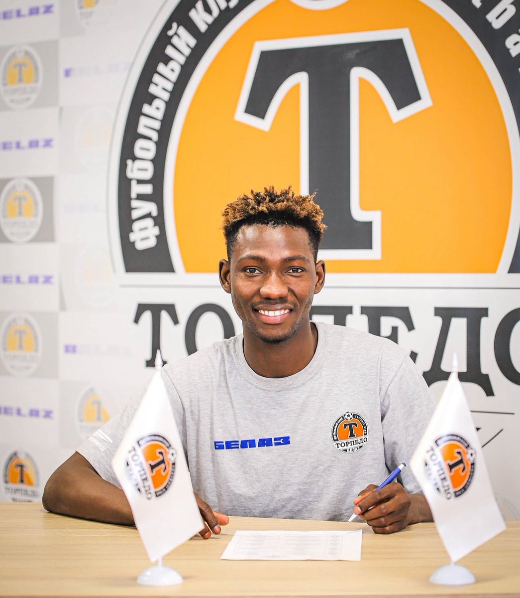 LIstrati's tweet image. Mamadou Harouna Camara, the 23-year-old Malian striker, has joined FC Torpedo-BelAZ Zhodino on loan from FC Torpedo Moscow.