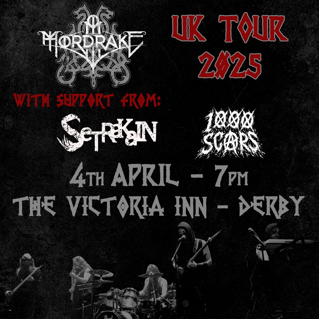 Supports for our Derby show April 4th 7pm!