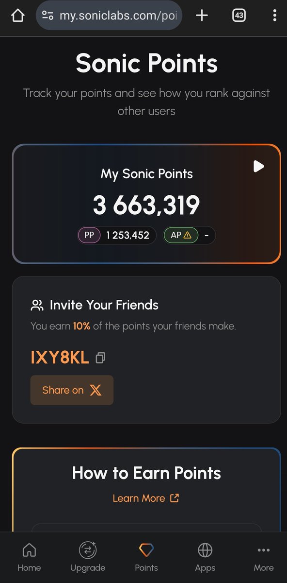 Coinstalking's tweet photo. Beginning of Sonic points Farming $S
Anybody got strategies to maximaze? https://t.co/ugd6KjgnFX