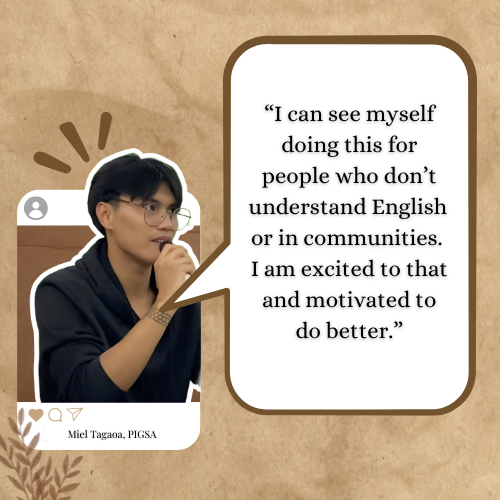 AYIPNAsia's tweet photo. 🔆 Meil's passion in bridging the gap between languages was rekindled as he participated the Language Justice Training and Solidarity Interpreting held last December 15-17, 2024. 

He is a member of Progressive Igorots for Social Action.

#LanguageJustice #AYIPN https://t.co/LTermLHEMf