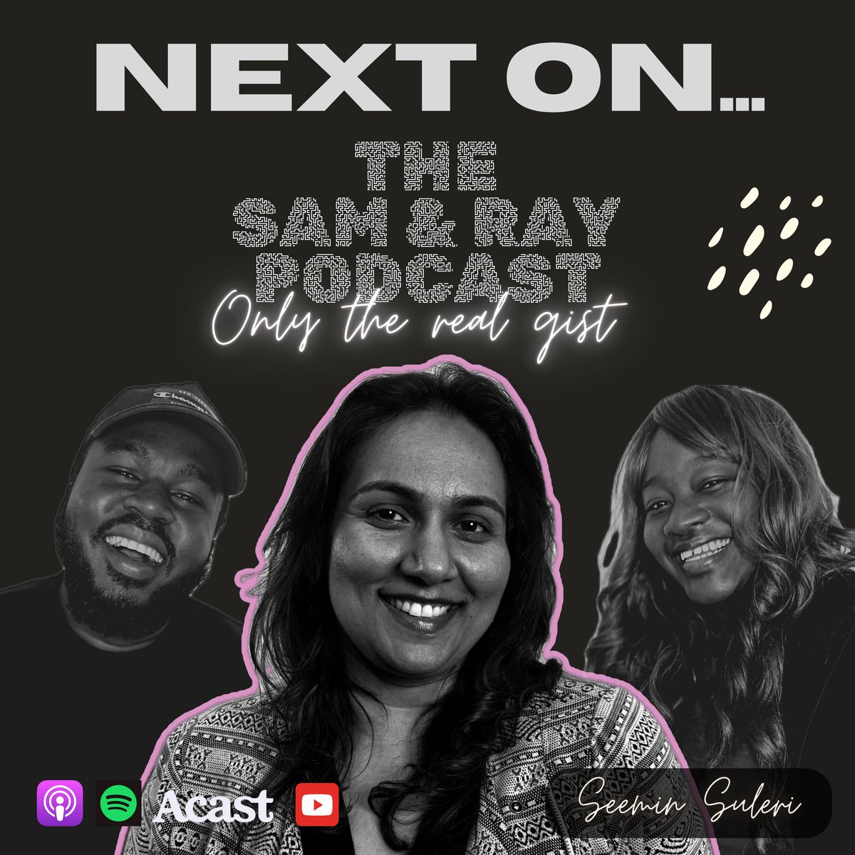 Next on the Sam and Ray Podcast…

We’re sitting down with the incredible Seemin Suleri—a mom, a VP of Engineering, a founder, and a director—who shares her inspiring journey from Pakistan to the UK and how she navigated the challenges of building a successful career in tech.