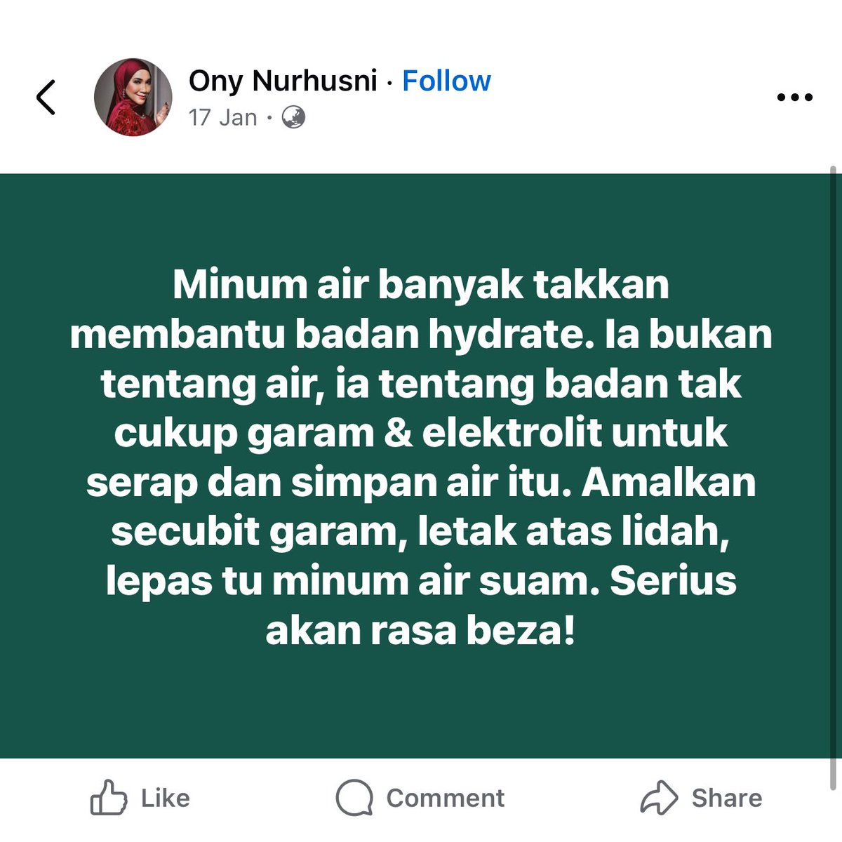jijieazrin's tweet image. #TIL Patut la before ni minum air banyak still rasa dehydrated. Rupanya badan tak cukup elektrolit &amp;amp; garam 😮‍💨