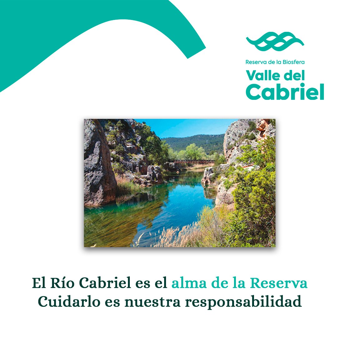 💧𝐄𝐥 𝐑í𝐨 𝐂𝐚𝐛𝐫𝐢𝐞𝐥: 𝐄𝐥 𝐧ú𝐜𝐥𝐞𝐨 𝐝𝐞 𝐥𝐚 𝐑𝐞𝐬𝐞𝐫𝐯𝐚 𝐝𝐞 𝐥𝐚 𝐁𝐢𝐨𝐬𝐟𝐞𝐫𝐚
El Río Cabriel es el alma y el eje vertebrador de la Reserva de la Biosfera Valle del Cabriel. 
#ReservaBiosferaCabriel #RíoCabriel #CorazónDeLaReserva #Conservación