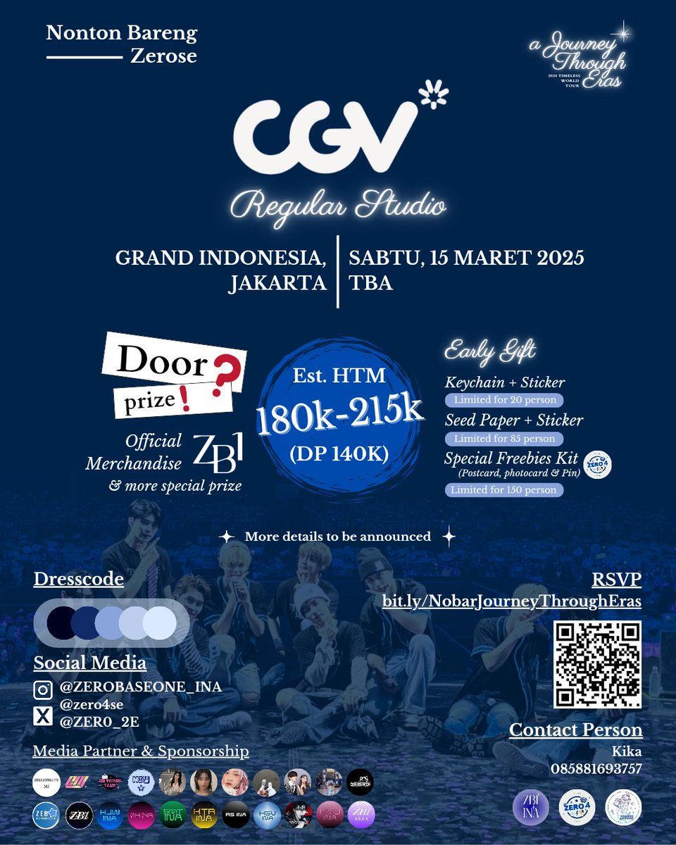zero4se's tweet image. Get ready for NOBAR ZEROBASEONE: THE FIRST TOUR – TIMELESS WORLD in Jakarta!

📅: Sabtu, 15 Maret 2025
🕒: TBA
📍: CGV Grand Indonesia
🎟️ (DP): 140K

🖇 bit.ly/NobarJourneyTh…

Come for the magic, stay for the memories! 🍿🎬✨
#NontonBarengZerose