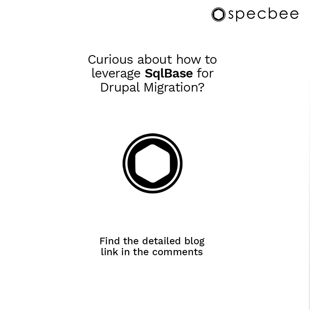specbee's tweet image. #Drupal10 #SQLBase #migration 

Read the full blog here: buff.ly/3Ddy9cc