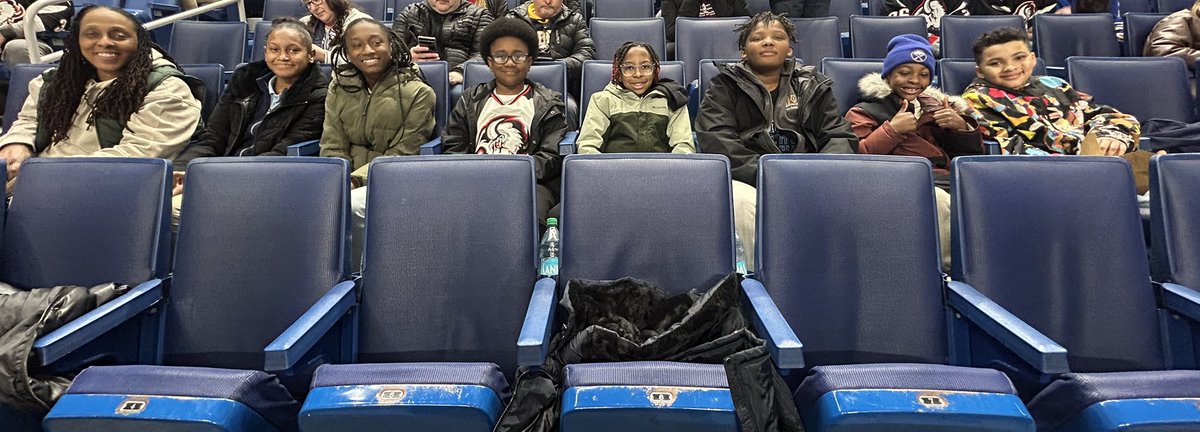 What a night to witness a WIN 🏆 !! 🏒 A special THANK YOU to the <a href="/BuffaloSabres/">Buffalo Sabres</a>  for inviting our youth &amp; families to attend last nights Black History celebration game against the Anaheim Ducks.
Buffalopal.com #supportyouth #youthsports #jointhemovement