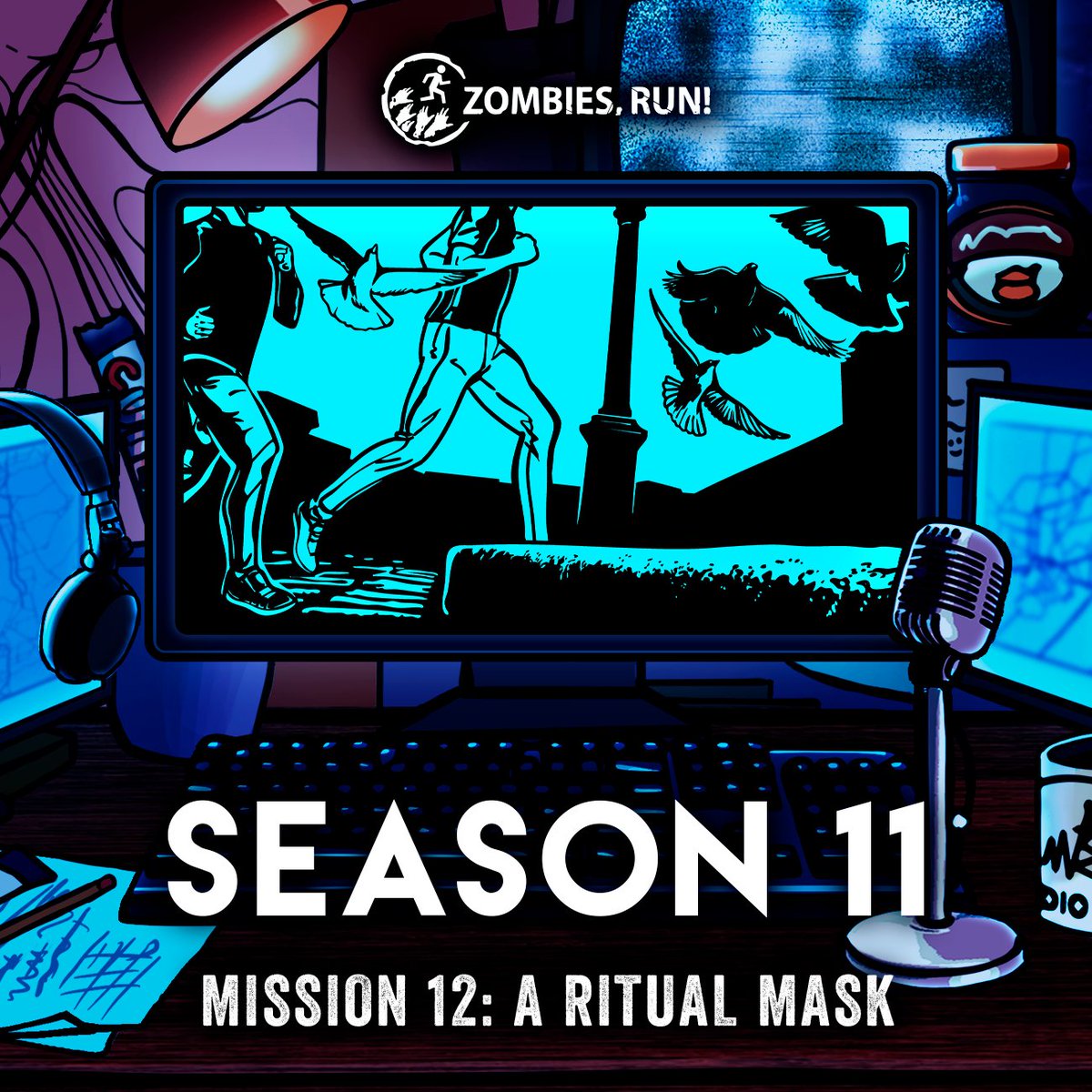 The mysterious mask has a storied past.

Join Jamie on a magical history tour and unravel the strands of time.

Mission 12 of Zombies, Run! Season 11 is available now.