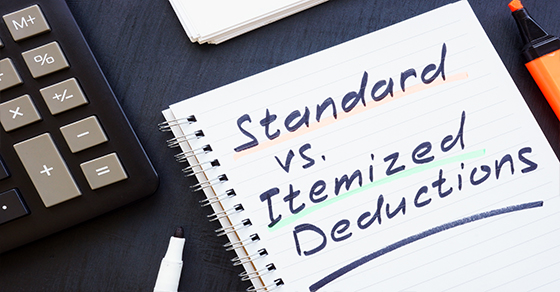 You can itemize deductions if the total of your allowable itemized write-offs for the year exceeds your standard deduction allowance for the year. Otherwise, you must claim the standard deduction. The basic standard deduction allowances for 2024 are: $14,600 for single taxpay ...