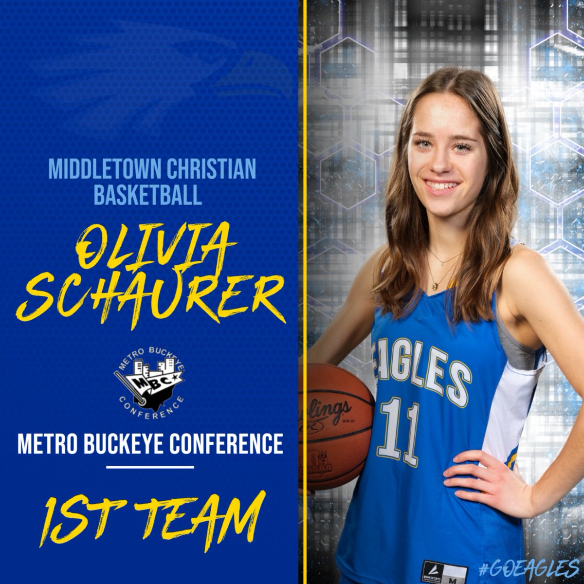 Congratulations to Olivia Schaurer for being named 1st Team All-Conference!