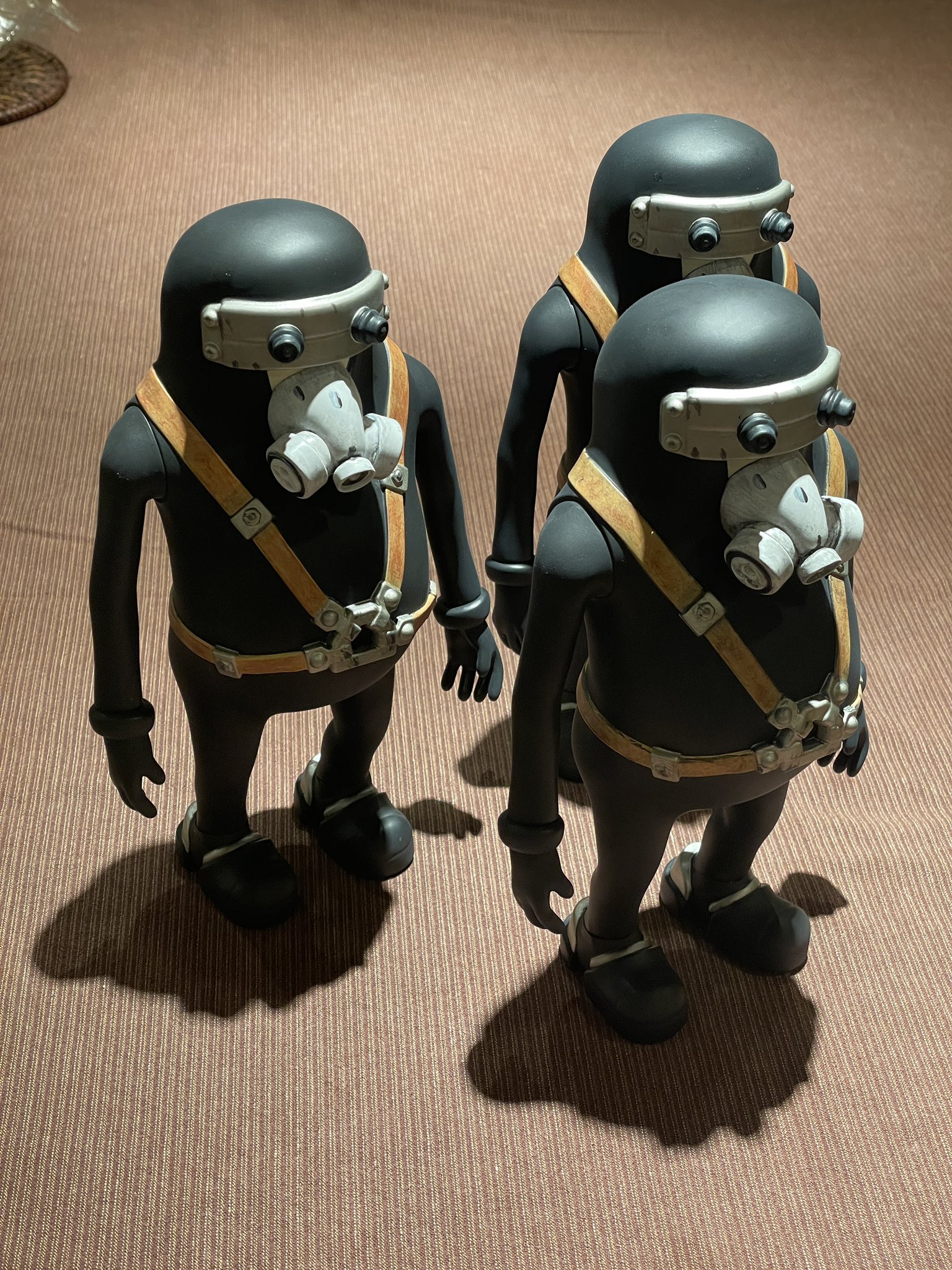 新品 JUNK HEAD ジャンクヘッド 1/1 繋がら ソフビフィギュア 3バカ