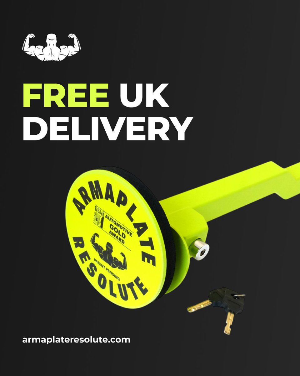 ArmaplateRes's tweet image. We now offer free UK express delivery on all orders of the Armaplate Resolute.

Don't wait - protect your vehicle today!

#cartheft #carcrime #vehiclesecurity #carthieves