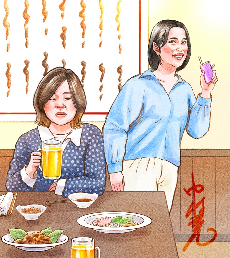 放送中の #上田と女が吠える夜 で担当させて頂いたイラストです。爛々・萌々さん、大久保佳代子さんのお話を担当しました 