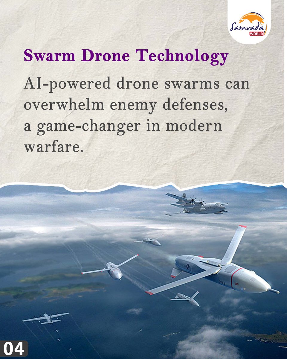 SamvadaWorld's tweet image. #SWThread New Age Warfare - Drones, AI and Cybersecurity
