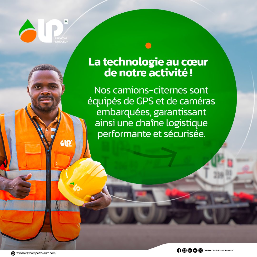 "La technologie au cœur de notre activité !
Nos camions-citernes sont équipés de GPS et de caméras embarquées, garantissant ainsi une chaîne logistique performante et sécurisée.
#Sécurité #Innovation #Logistique #Technologie