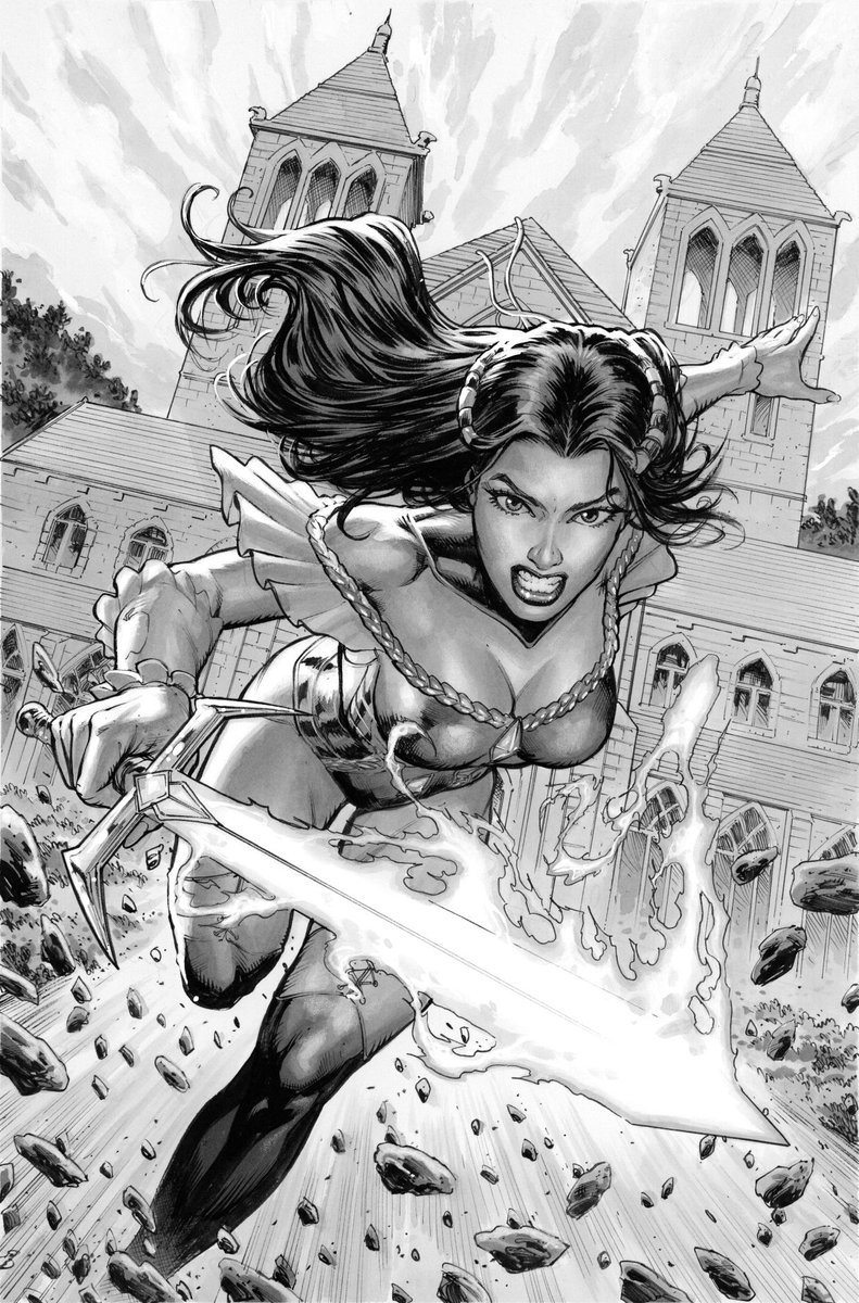 Marco Santucci (@msantucciart) on Twitter photo Happy Wednesday, everyone!
Here's another cover drawn and colored by me, this time for <a href="/Zenescope/">Zenescope Entertainment</a> , out on this May: Grimm Fairy Tales #96.
Enjoy the colored pieceand the the lineart and pencils!
#Zenescope #skye #grimmfairytales Happy Wednesday, everyone!
Here's another cover drawn and colored by me, this time for <a href="/Zenescope/">Zenescope Entertainment</a> , out on this May: Grimm Fairy Tales #96.
Enjoy the colored pieceand the the lineart and pencils!
#Zenescope #skye #grimmfairytales