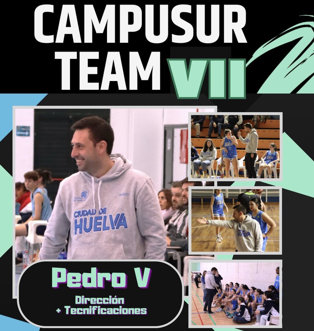 Pedro Vadillo, asume la Dirección Técnica de Campusur Team. Dilatada experiencia en ligas FEB y FAB, gran formador y con muchísimas participaciones en Selecciones. Un lujo para nuestros CAMPERS. 👉🏻 forms.gle/GQVZmhaspH3Vbn…
📱689917010 - 617397089
📧campusurteamreborn@gmail.com