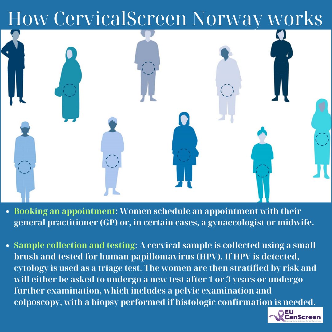 eucanscreen's tweet image. CervicalScreen Norway 🇳🇴
How CervicalScreen Norway works?
Expanding access with HPV self-sampling
#EU#EuropeanCommission #EU4Health #BeatCancer #HealthEquity #EUCanScreen🇪🇺 #CervicalScreen#Norway🇳🇴