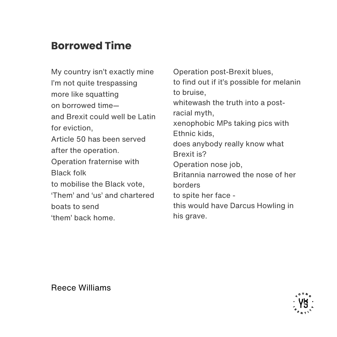 Poem of the week! ⁠
⁠
This one's called 'Borrowed Time' by Reece Williams. It's from 'Working from Home' - available to buy on our website.