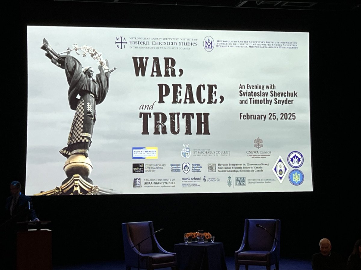 David Mulroney (@david_mulroney) on Twitter photo Attended last night’s inspiring dialogue between a courageous archbishop and a brilliant historian. Ukrainian faith, history, endurance, resistance. A clarion call to Canada. Thanks to <a href="/Sheptytsky/">Sheptytsky Institute</a> <a href="/uStMikes/">University of St. Michael's College</a> Attended last night’s inspiring dialogue between a courageous archbishop and a brilliant historian. Ukrainian faith, history, endurance, resistance. A clarion call to Canada. Thanks to <a href="/Sheptytsky/">Sheptytsky Institute</a> <a href="/uStMikes/">University of St. Michael's College</a>
