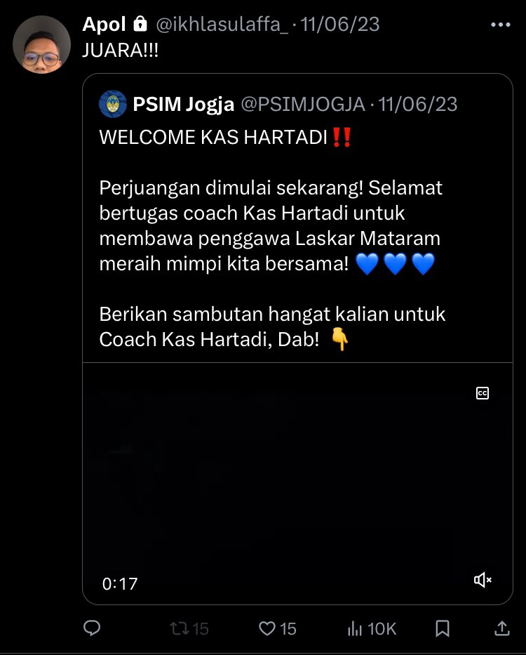 Saiki wis juara tenan! Senyum bahagia di atas sana kawan <a href="/ikhlasulaffa_/">Apol</a>