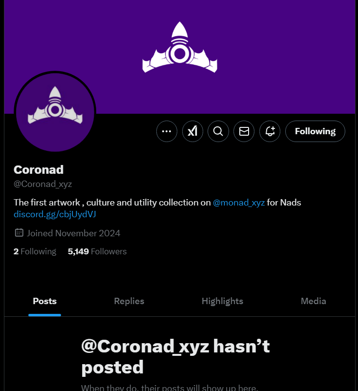 weretiny's tweet photo. Hey y'all, @Coronad_xyz x account is currently not showing posts. Our x have been issued. https://t.co/8xaMvC2V56