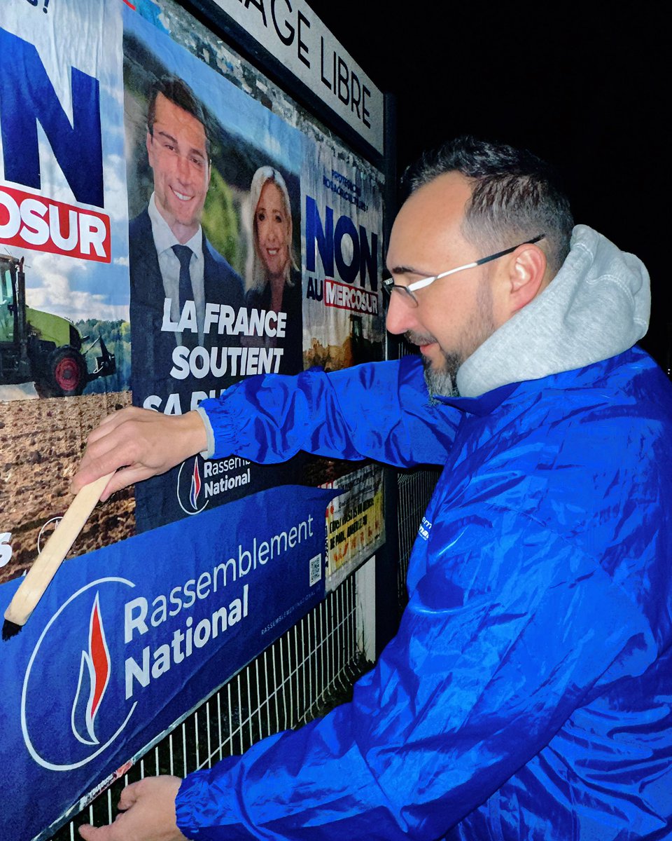 Stephanie_Vct31's tweet photo. 🌾Le Muretain-Lauragais était en collage sur le secteur de Cugnaux et Villeneuve-Tolosane afin d’informer les habitants du danger représenté par le MERCOSUR. 🚜👨🌾🧑🌾 🇫🇷
#nonaumercosur
#jusquàlavictoire #rn1erpartidefrance #rn31 #rassemblementnational https://t.co/XMUblxB9iT