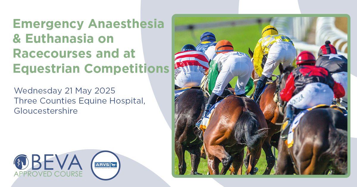 How would you feel faced with a severe emergency at the racetrack or at a competition? 

Don't miss the BEVA Approved Emergency Anaesthesia &amp; Euthanasia on Racecourses and at Equestrian Competitions course on Wednesday 21 May - bit.ly/4g5s5QF