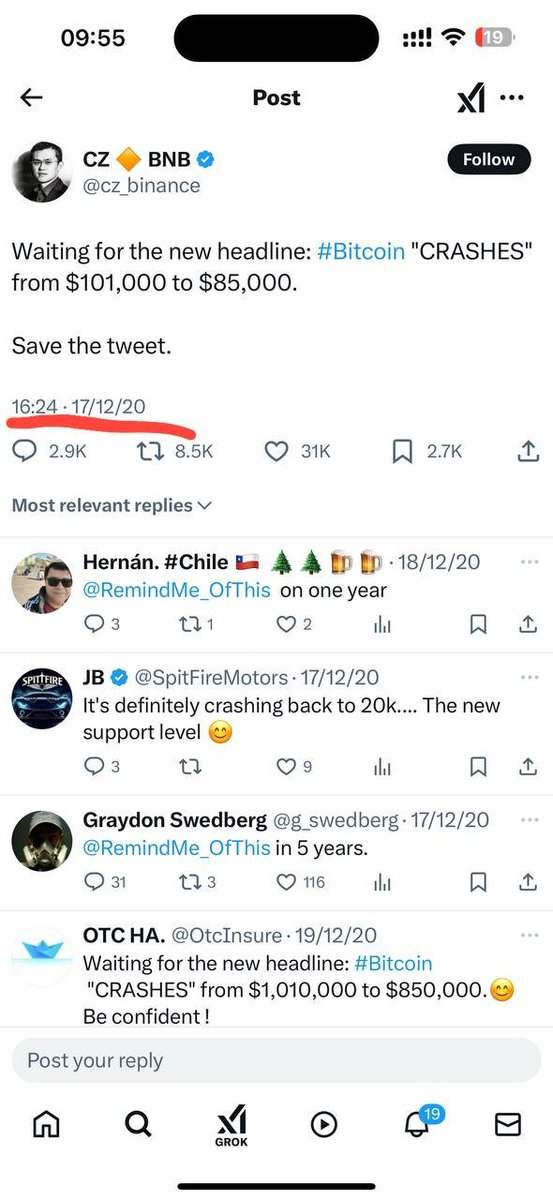 Yea it sounds like it's been said before
it's not looking good bruvv <a href="/cz_binance/">CZ 🔶 BNB</a> 

#btc #Bitcoin #Binance