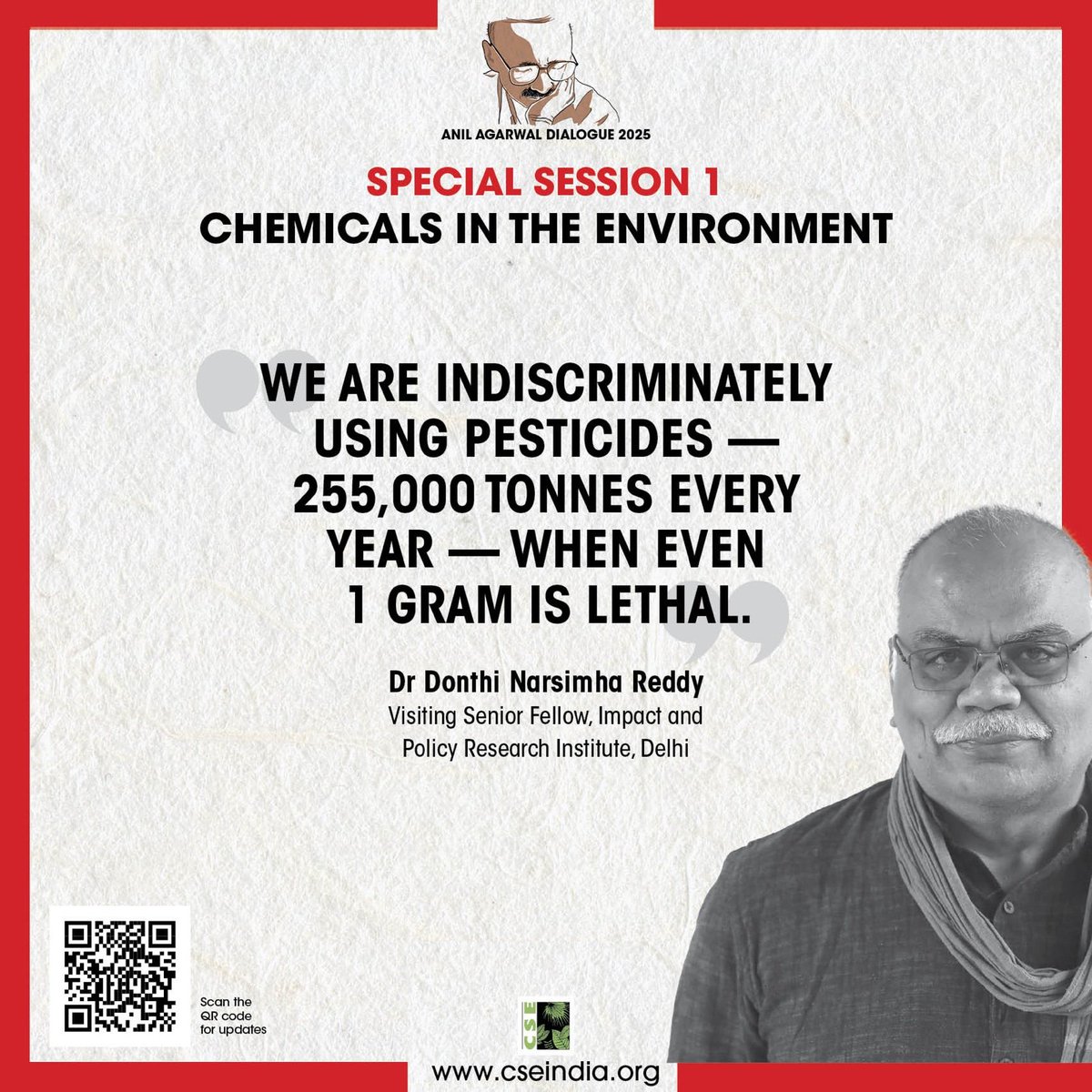 Down To Earth (@down2earthindia) on Twitter photo <a href="/shimali_c/">Shimali Chauhan</a> <a href="/richiemaha/">Richard Mahapatra</a> <a href="/rohinikrish9/">Rohini Krishnamurthy</a> <a href="/DonthiNreddy/">Narasimha Reddy D</a> <a href="/mediavivek/">Vivek Mishra</a> <a href="/KiranPande4976/">Kiran Pandey</a> Dr Donthi Narsimha Reddy, Visiting Senior Fellow, Impact and Policy Research Institute, Delhi speaking at #AAD2025
Read his story on mystery illness and unexplained deaths that are becoming common in India: downtoearth.org.in/health/mystery…
#Chemicals #Health #Environment <a href="/shimali_c/">Shimali Chauhan</a> <a href="/richiemaha/">Richard Mahapatra</a> <a href="/rohinikrish9/">Rohini Krishnamurthy</a> <a href="/DonthiNreddy/">Narasimha Reddy D</a> <a href="/mediavivek/">Vivek Mishra</a> <a href="/KiranPande4976/">Kiran Pandey</a> Dr Donthi Narsimha Reddy, Visiting Senior Fellow, Impact and Policy Research Institute, Delhi speaking at #AAD2025
Read his story on mystery illness and unexplained deaths that are becoming common in India: downtoearth.org.in/health/mystery…
#Chemicals #Health #Environment