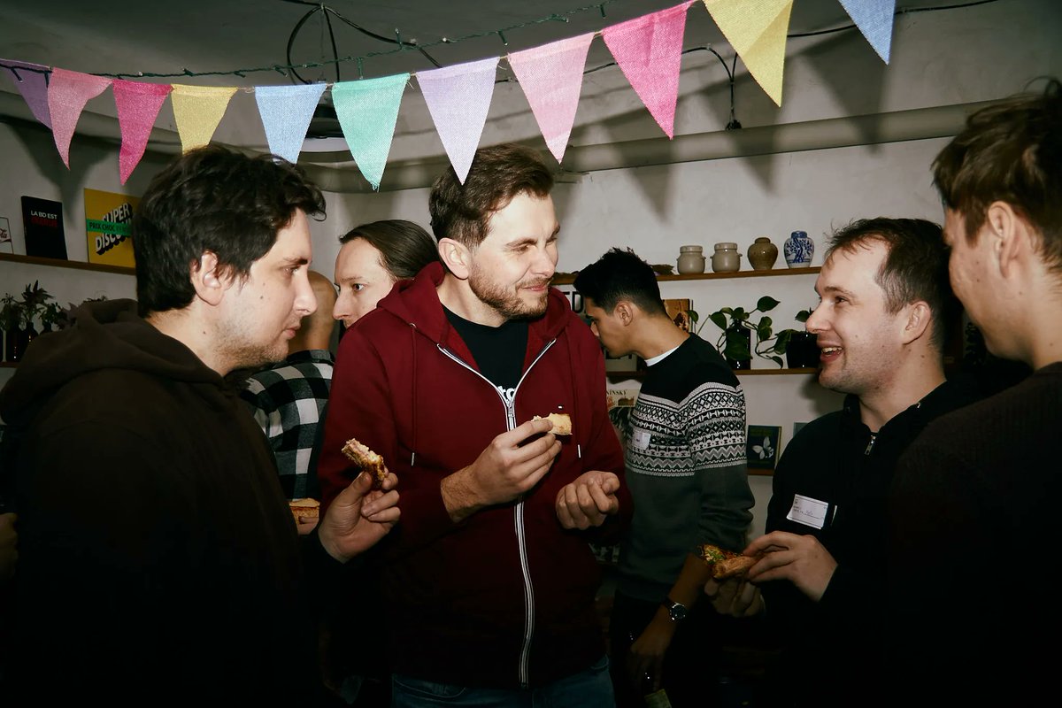 Flutter Prague 🇨🇿🍻 (@flutterprague) on Twitter photo Still basking in the glow of last week’s Meetup!⚡️
Cheers to our wonderful speakers, <a href="/OscarMartinDEV/">Óscar Martín Martín 💙🦄</a> and <a href="/MarcosJSevilla/">Marcos Sevilla 🦄💙</a>, who set the room ablaze with their talks.🔥Our organizers, for building each event brick by brick.🧱 And our community, for staying curious about #Flutter.💙 Still basking in the glow of last week’s Meetup!⚡️
Cheers to our wonderful speakers, <a href="/OscarMartinDEV/">Óscar Martín Martín 💙🦄</a> and <a href="/MarcosJSevilla/">Marcos Sevilla 🦄💙</a>, who set the room ablaze with their talks.🔥Our organizers, for building each event brick by brick.🧱 And our community, for staying curious about #Flutter.💙