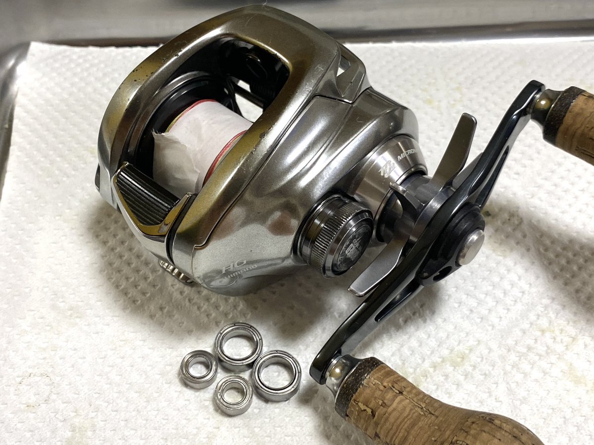 11RyuK11's tweet image. オイルの粘度とか調整して騙し騙し使ってたベアリング、ちょっとでも気になるのは全部新品に替えた。

無音でシルキーで最高の仕上がり☺️

ドラグワッシャーもそろそろ交換したいな

 #boredmethod