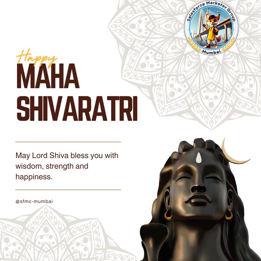 Wishing everyone a joyous and blessed Maha Shivratri! ✨

May Lord Shiva shower you with strength, wisdom, and endless blessings.
Om Namah Shivay! 🙏

#MahaShivratri #HarHarMahadev #OmNamahShivaya #Mahadev #ShivaVibes #Bholenath #Mahakal