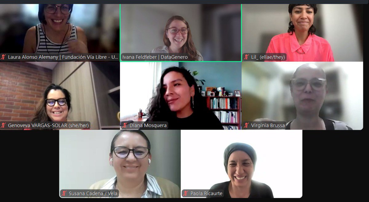 Fundación Vía Libre (@fvialibre) on Twitter photo Además, el mismo martes la Red f<a+i>r de <a href="/Aplusalliance/">A Plus Alliance for Inclusive Algorithms</a> nos invitó a una sesión con referentes para debatir experiencias en la construcción de una IA feminista en Latinoamérica. Nos representó <a href="/morlaicassiopea/">Laura Alonso Alemany</a>.
#RightsCon Además, el mismo martes la Red f<a+i>r de <a href="/Aplusalliance/">A Plus Alliance for Inclusive Algorithms</a> nos invitó a una sesión con referentes para debatir experiencias en la construcción de una IA feminista en Latinoamérica. Nos representó <a href="/morlaicassiopea/">Laura Alonso Alemany</a>.
#RightsCon