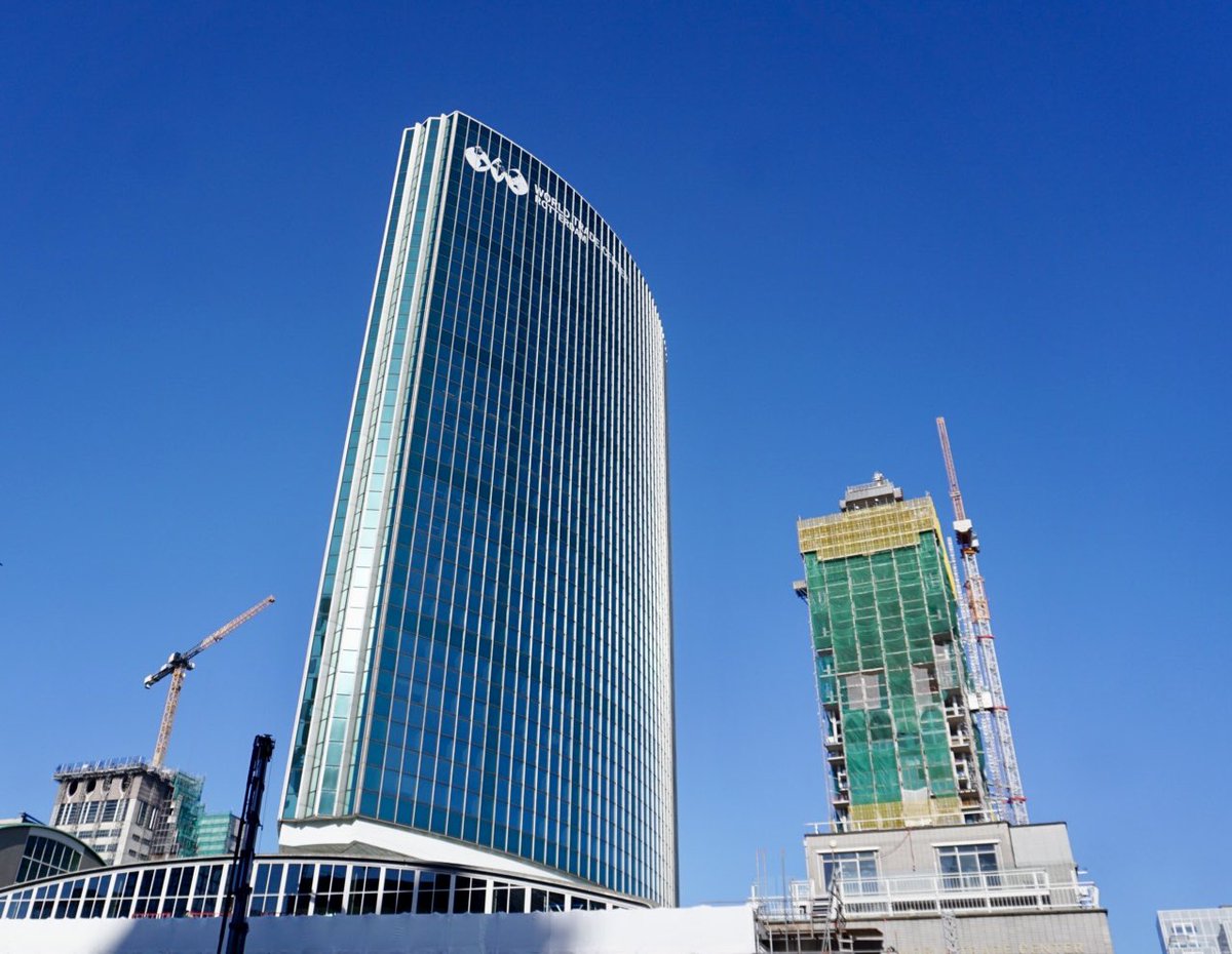 ol2016's tweet image. #Rotterdam vandaag World trade center.