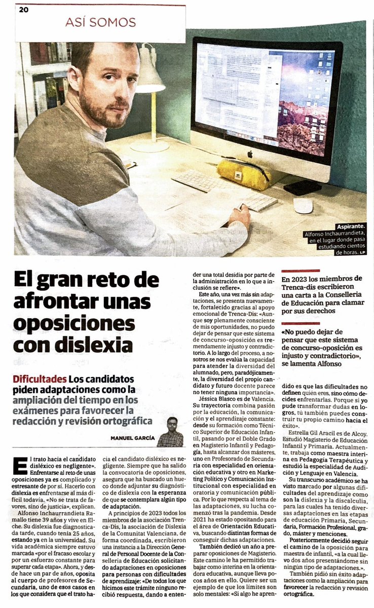 TrencaD's tweet photo. 📢 El sistema de oposiciones deja atrás a opositores con #dislexia.

🚨 No piden privilegios, solo adaptaciones justas para demostrar su talento. Pero la administración sigue sin atender la diversidad.

⚠️ Se están perdiendo grandes profesionales por un sistema obsoleto. https://t.co/vdq11Wvjgw