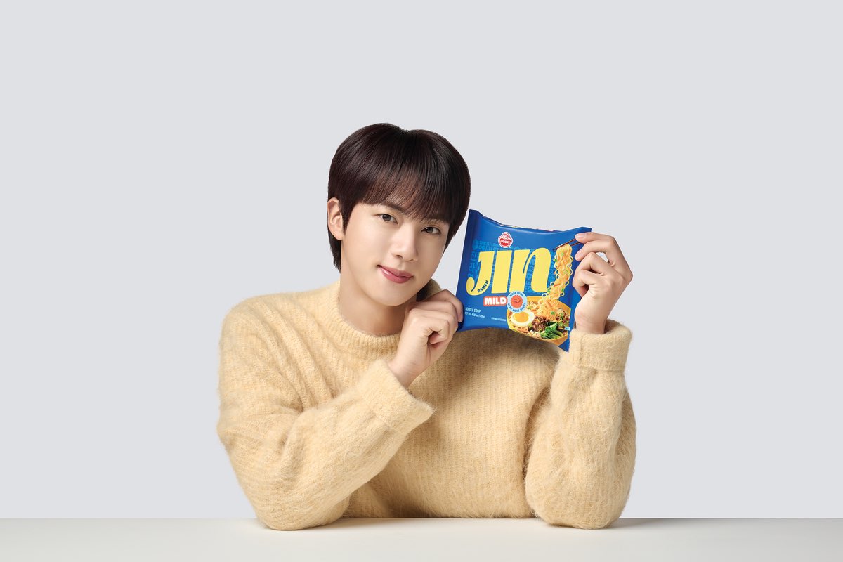 BTS JINが「ジンラーメン」のグローバルモデルに正式就任！！ ジンくん