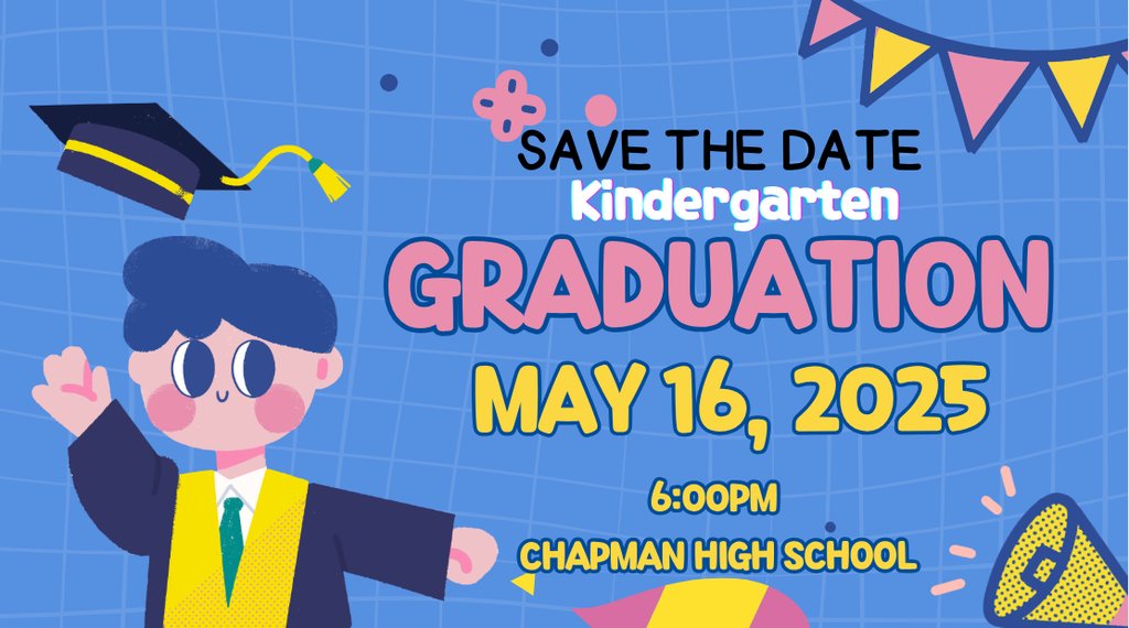Save the Date!  We can't wait to celebrate our 5K students!