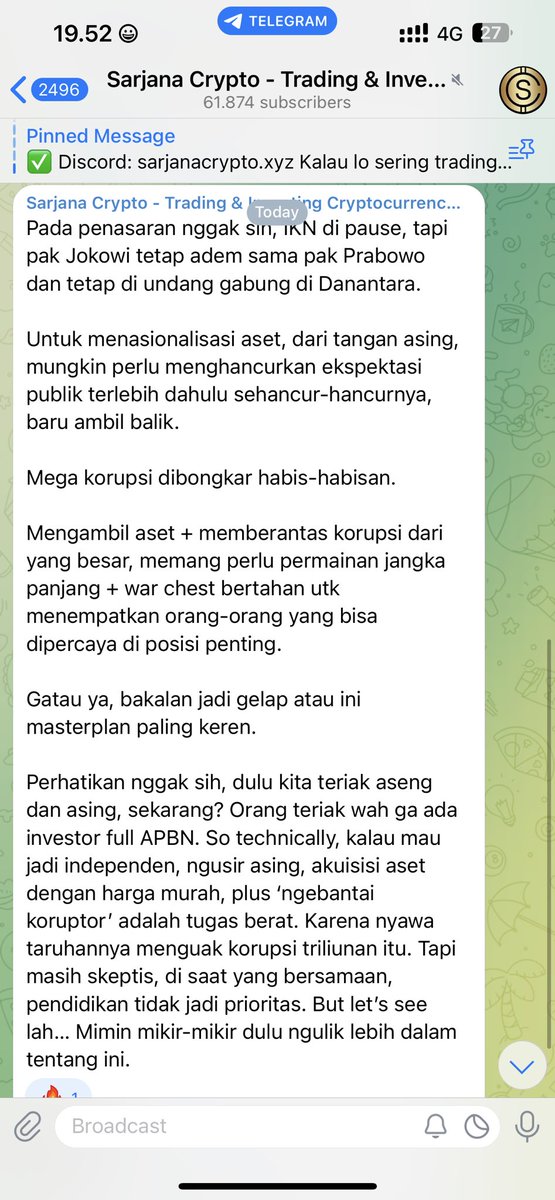 Sarjana Crypto tweet media