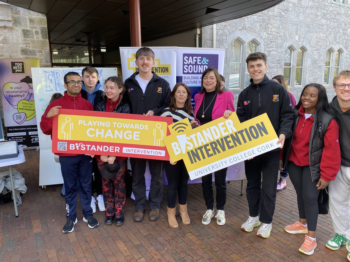 BystanderUcc's tweet photo. Bystander week at UCC. Find out more about bystander training and the services our community partners provide outside the student hub. https://t.co/DnMJartf4f