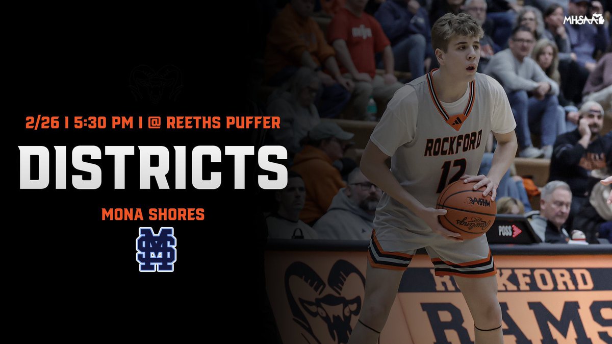 ROUND 1!!!!!!!! 

Make the trip to Reeths-Puffer for the madness! 

5:30 PM Rockford vs Mona Shores 
7:00 PM Greenville vs Muskegon