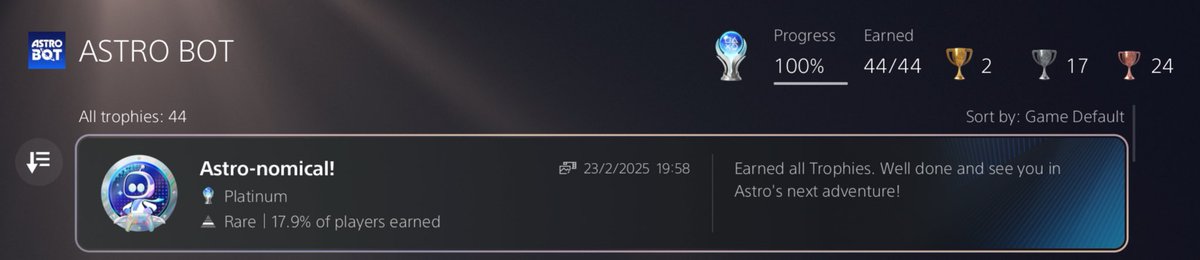 I cannot put into words how much joy this game gave me. This is a love letter to fans of gaming, if you grew up like me surrounded by characters like Spyro, Crash etc - this game made me fall in love with a lil robot and I absolutely bawled with tears when it was over. #Astrobot