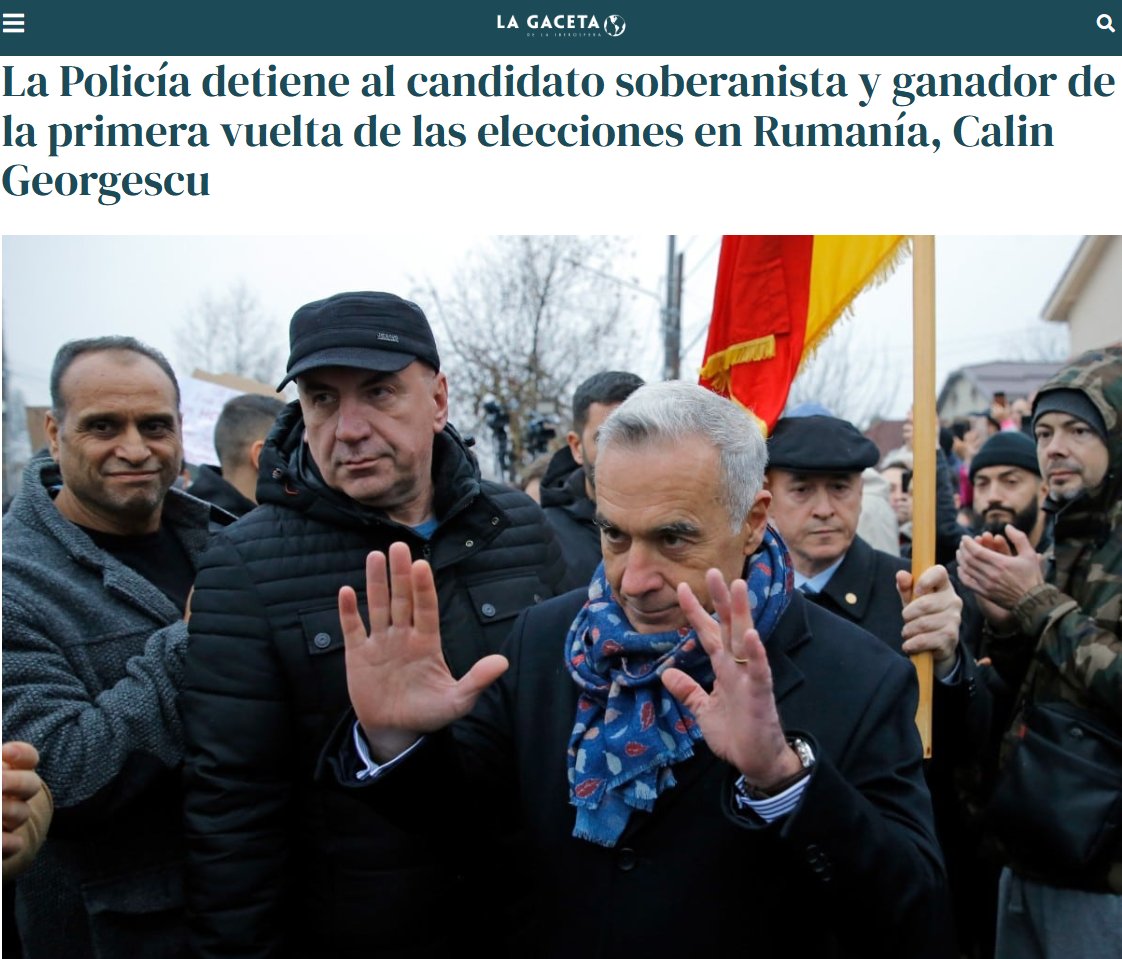 JRCR_1949's tweet photo. Gana unas elecciones, las anulan y detienen al ganador.
Creíamos que esto solo ocurría en Venezuela...
Rumanía es miembro de la Unión Europea. https://t.co/tS1SLibWvP