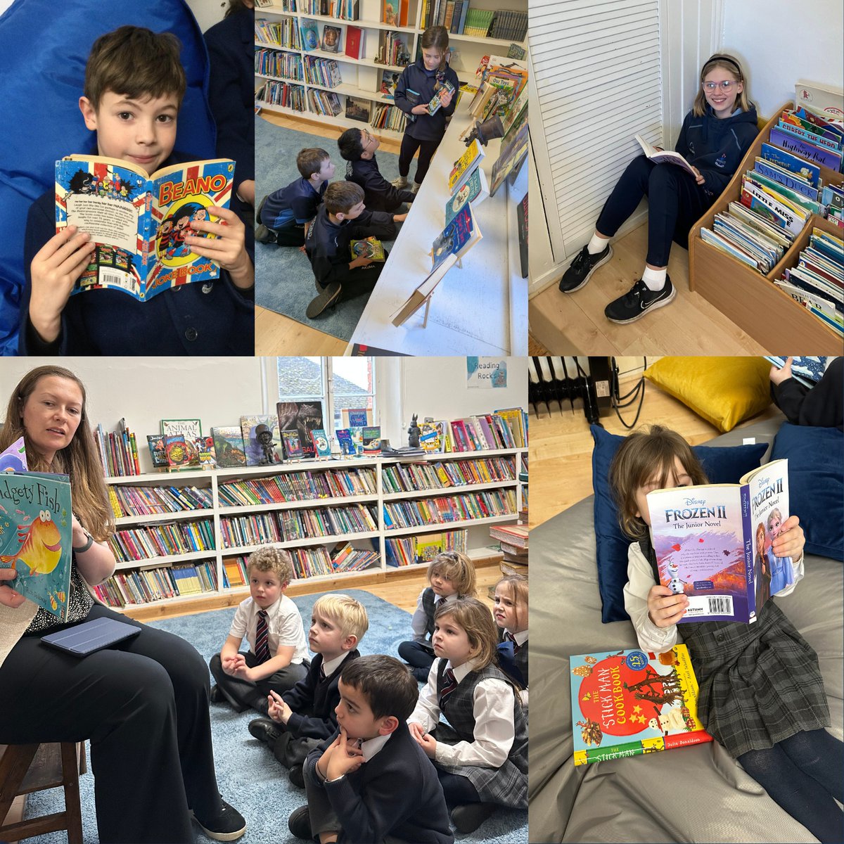 StratfordPrepa1's tweet photo. Our newly revamped library is a hit! Pupils have been loving the cozy nooks and new books, with our younger pupils especially excited to discover so many different kinds of books! 📖 We're looking forward to more library sessions and reading adventures ahead! 🚀 #SPSReading https://t.co/OccXr4b9gX