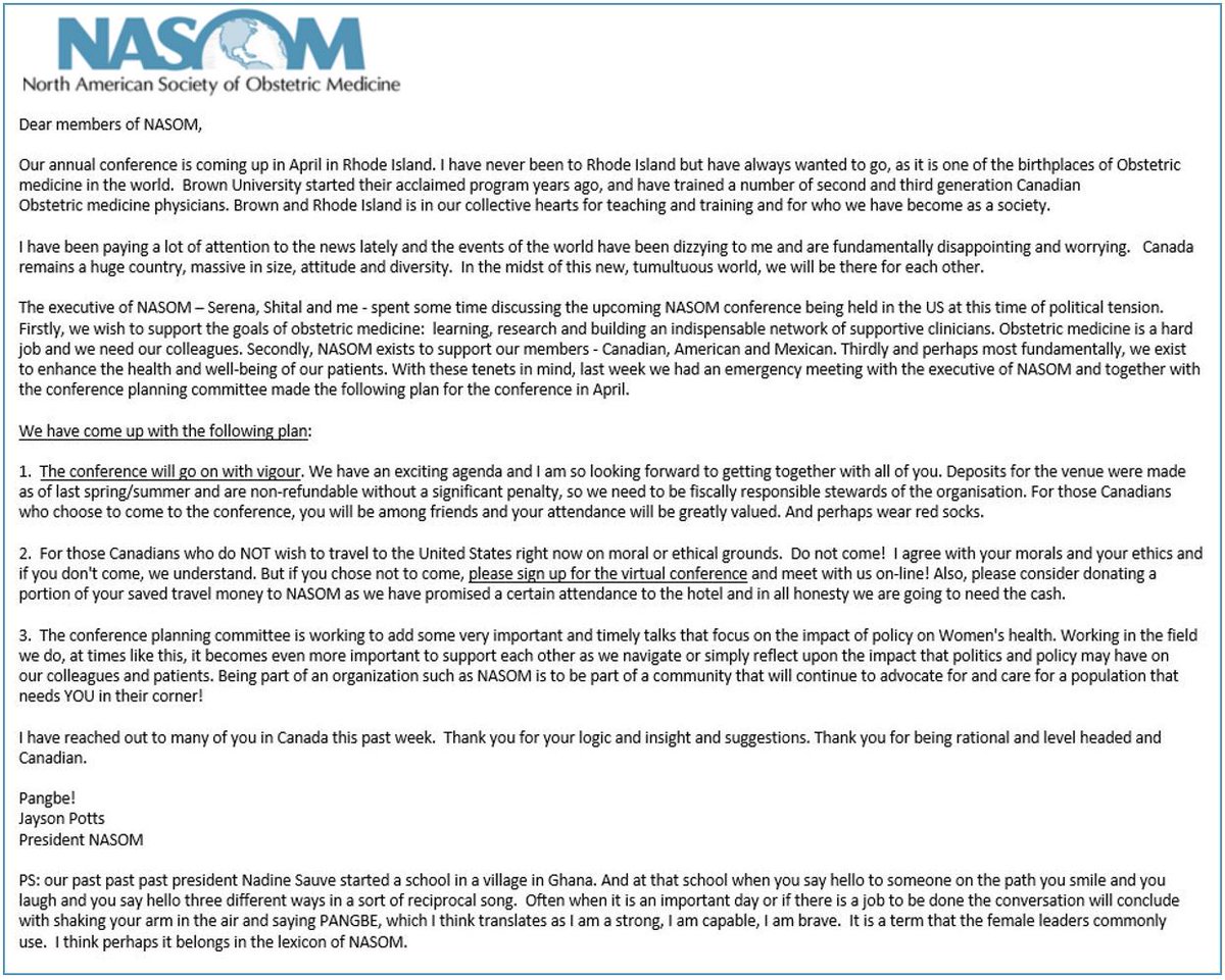 NASOM (@nasomtweets) on Twitter photo Letter from NASOM President regarding the upcoming NASOM conference.
- now a virtual option
- added session on impact of political changes on women's health
๐๐๐ฌ๐ฅ๐ค๐ง๐ฉ, ๐๐๐ค๐๐ ๐๐จ๐ก๐๐ฃ๐ ๐ค๐ฃ ๐ผ๐ฅ๐ง๐๐ก 25 & 26, 2025
Details & registration at:
nasom.org/current-year-cโฆ Letter from NASOM President regarding the upcoming NASOM conference.
- now a virtual option
- added session on impact of political changes on women's health
๐๐๐ฌ๐ฅ๐ค๐ง๐ฉ, ๐๐๐ค๐๐ ๐๐จ๐ก๐๐ฃ๐ ๐ค๐ฃ ๐ผ๐ฅ๐ง๐๐ก 25 & 26, 2025
Details & registration at:
nasom.org/current-year-cโฆ