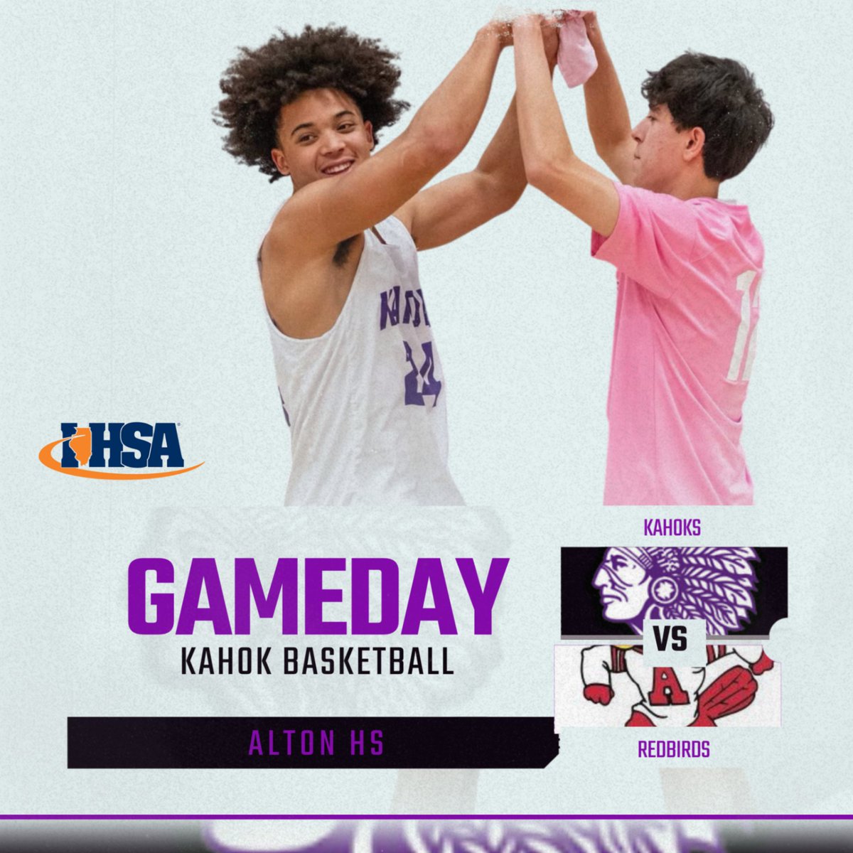 Kahok Basketball tip off in IHSA Regional play tonight at Alton playing Alton.  Game time is 7:30 PM.  Good luck Kahoks #thekahokway