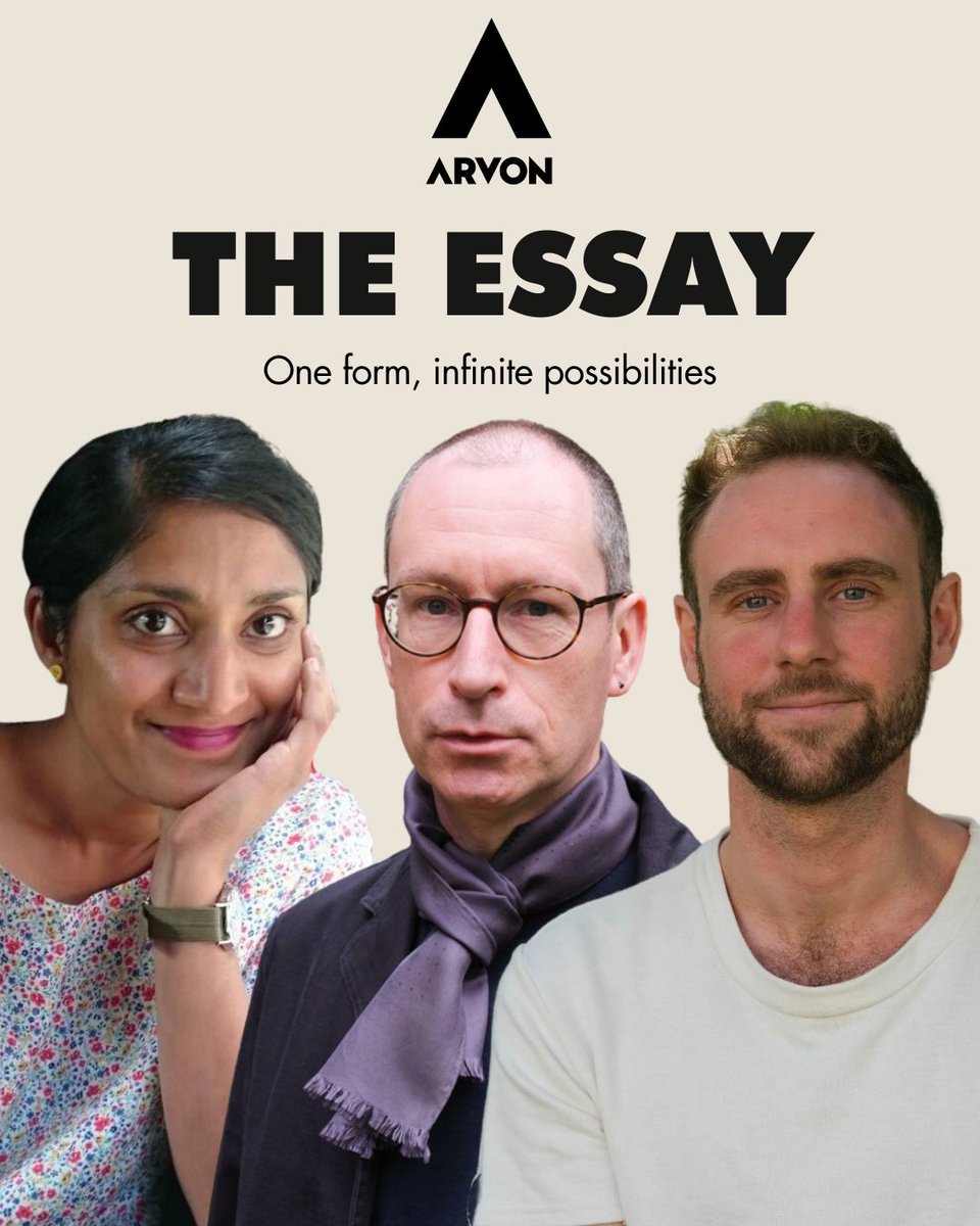 In May I'll be teaching a course on essay-writing alongside Chitra Ramaswamy, with a guest appearance from Brian Dillon. Tickets and details below:

arvon.org/writing-course…