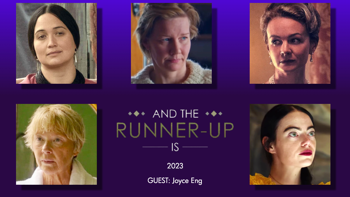 This week on AND THE RUNNER-UP IS 🥈, <a href="/joyceeng61/">joyce eng</a> joins me to break down the 2023 Best Actress race, where Emma Stone won over Annette Bening, Lily Gladstone, Sandra Hüller, and Carey Mulligan. Listen now!

linktr.ee/andtherunnerup…
