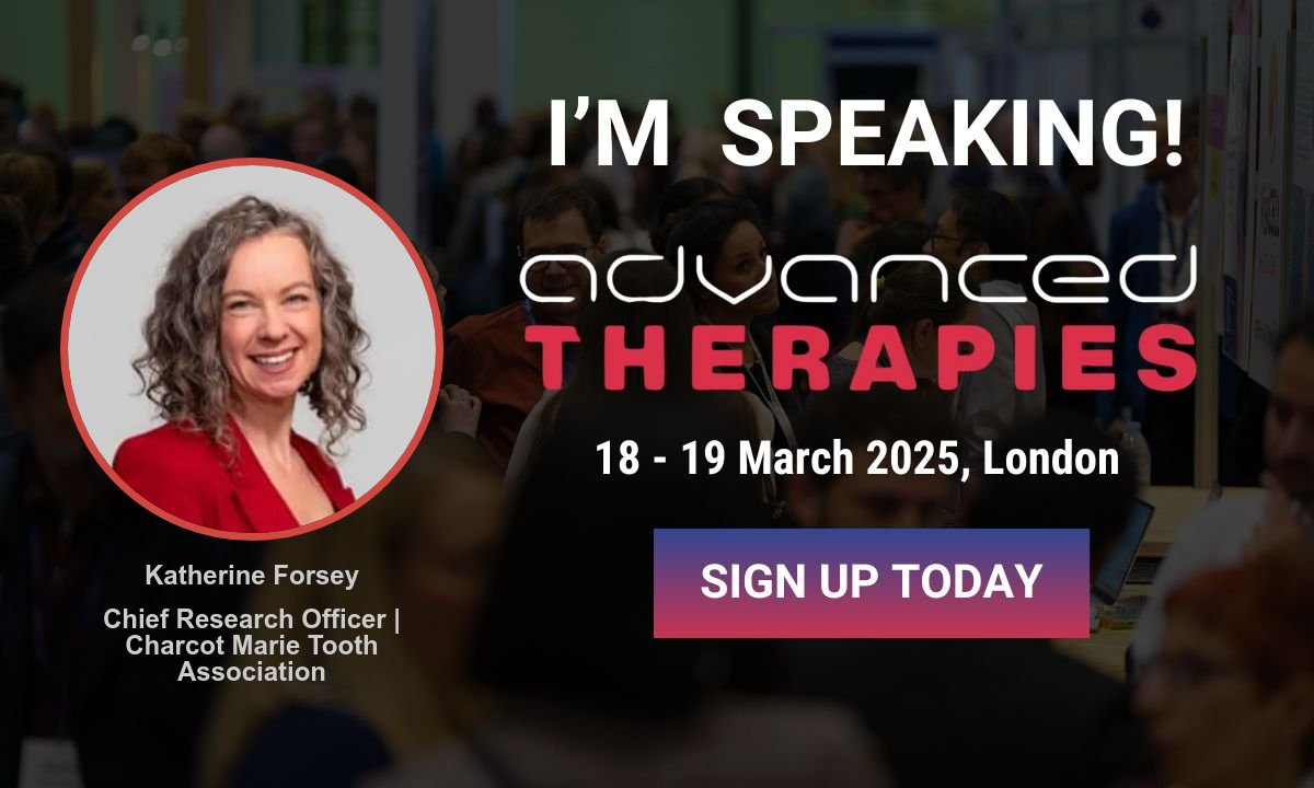 I’m speaking at Advanced Therapies UK, 18-19 March in London #adtherapies
I'll be speaking on CMT, working with patient advocacy groups to accelerate research and the development of new therapies. #CMTresearch #CMTASTAR

i.snoball.it/p/3VAp1/l/2