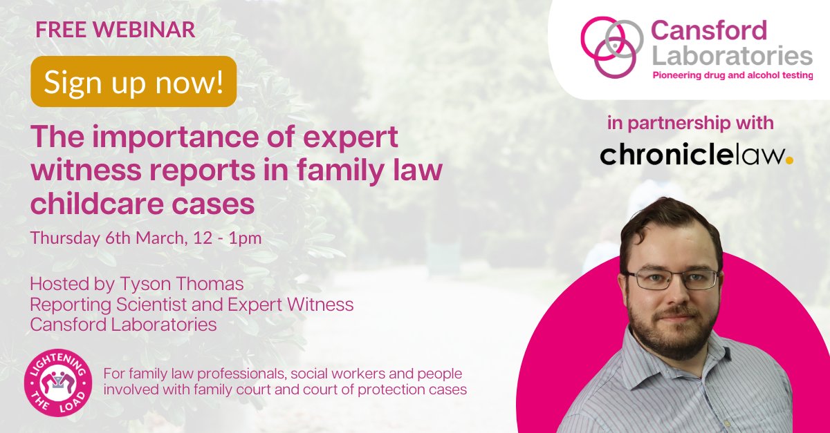 One week to go! Sign up to our live webinar and learn insights and gain CPD knowledge plus join the Q&amp;A with our Reporting Scientist and Expert Witness Tyson Thomas. Click the link to join. hubs.ly/Q0350Jhl0